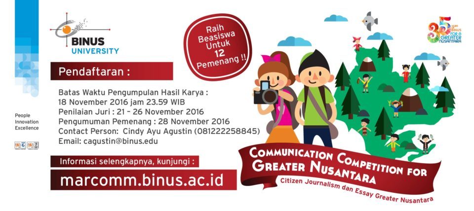 Communication Competition for Greater Nusantara 2016 - Marcomm Binus